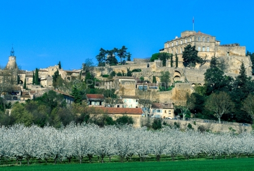 IMG_841057_VAUCLUSE (84)  ANSOUIS VUE GéNERALE LE CHâTEAUX, de