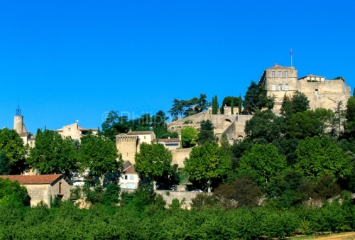 IMG_84912_VAUCLUSE (84)  ANSOUIS VUE GéNERALE LE CHâTEAUX