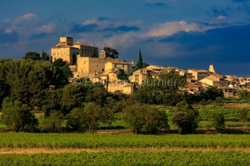 IMG_18068387_VAUCLUSE (84)  ANSOUIS VUE GéNERALE LE VIGNOBLE AU