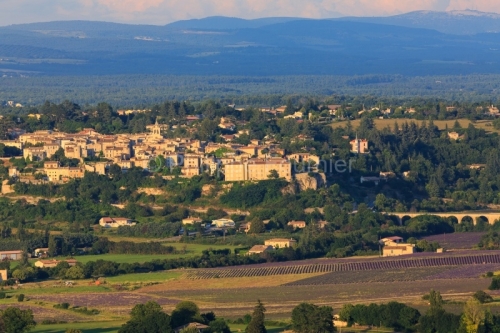 IMG_18071479_VAUCLUSE (84)  SAULT VUE GéNERALE CHAMP DE LAVANDE