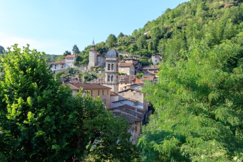 IMG_18072908_ISERE (38)  PONT EN ROYANS LE VILLAGE LE CLOCHER DE