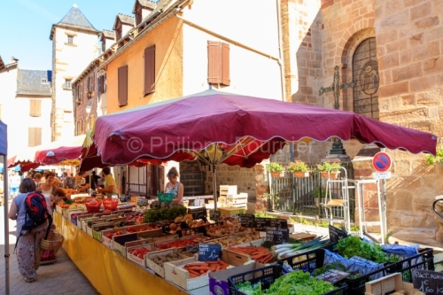IMG_19076697_LOZèRE (48) LA CANOURGUE JOUR DE MARCHé PLACE SAI
