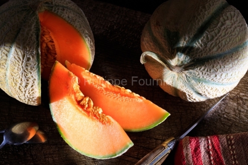 IMG_17074846_VAUCLUSE (84) DARK FOOD CULINAIRE MELON CHARENTAIS