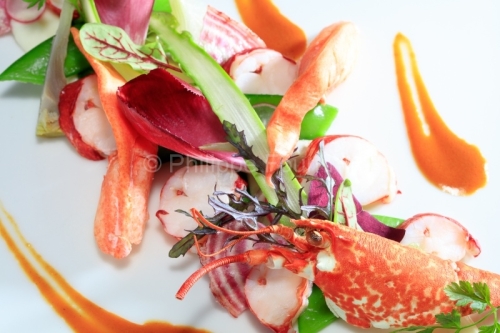 IMG_16064173_ardeche (07) vals les bains Gastronomie hotel helvie vivarais Medaillon de Homard chef stephane polly