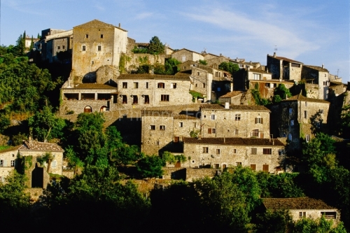 075400_ARDECHE BALAZUC PLUS BEAU VILLAGE DE FRANCE VUE VILLAGE
