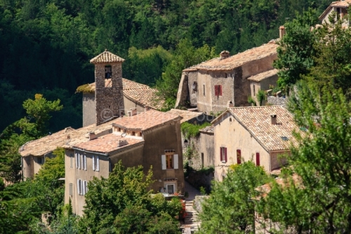 IMG_3106_VAUCLUSE (84) BRANTES LE VILLAGE ET LE CLOCHER DE L'éG