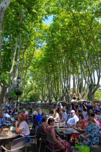 IMG_18068748_VAUCLUSE (84)  CUCURON JOUR DE MARCHE CAFé EN TERR