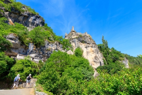 IMG_1906241242_Lozère (48)  Castelbouc Gorges du Tarn le village troglodytique, les ruines du château
