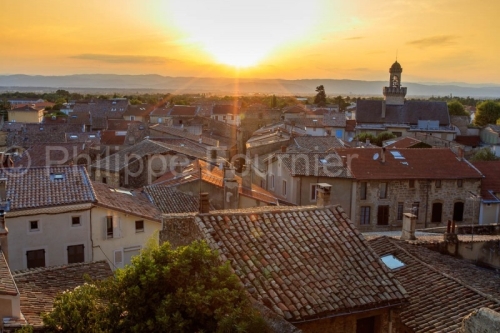 IMG_1908261615_DRôME (26)  CHABEUIL SOLEIL COUCHANT SUR LE VILL