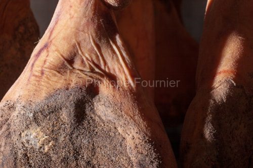 IMG_26112_ARDECHE (07) SAINTE EULALIE CHARCUTERIE ROME CLAIE DE SECHAGE DES JAMBONS CRU