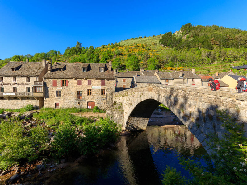 IMG_19066762_LOZèRE (48) PONT DE MONTVERT SUD MONT LOZèRE PARC NATIONAL DES CéVENNES LE VILLAGE, CHEMIN DE STEVENSON LE PONT SUR LE TARN_